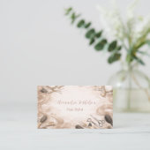 Watercolor Salon Beauty Branding Visitekaartje (Staand voorkant)