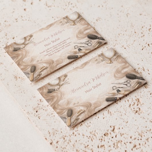 Watercolor Salon Beauty Branding Visitekaartje