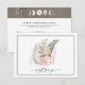Watercolor Salon Haar | Cadeaubon (Voorkant / Achterkant)