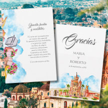 Watercolor San Miguel de Allende Landelijke Bruilo