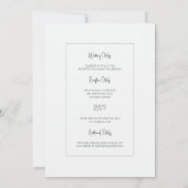Watercolor Sand and Surf Wedding Invitation Kaart (Achterkant)