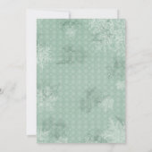 Watercolor Santa Baby Winter  Baby Shower mom-to-b Kaart (Achterkant)