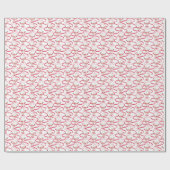 Watercolor Santa Christmas Cocktail Party Cadeaupapier (Vlak)