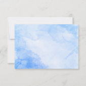 Watercolor Santorini  Destination Wedding RSVP (Achterkant)