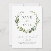 Watercolor Save the Date Trouwkaart Uitnodiging (Voorkant)