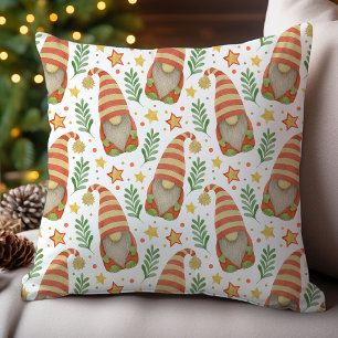 Watercolor Scandinavische Kabouter Kerstmis Kussen