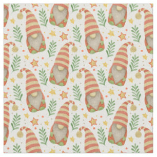 Watercolor Scandinavische Kabouter Schattig Kerstf Stof