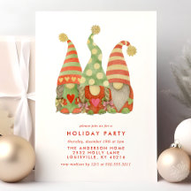 Watercolor Scandinavische Kabouters Feestje
