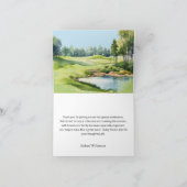 WATERCOLOR SCENIC RETIREMENT PARTY GOLF COURSE BEDANKKAART (Binnen)