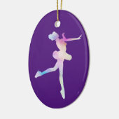 Watercolor Schaatsmeisje Keramisch Ornament (Links)