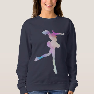 Watercolor Schaatsmeisje Trui