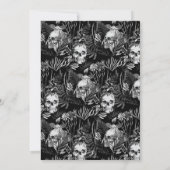 Watercolor Schedel Tuin Over De Heuvel Kaart (Achterkant)