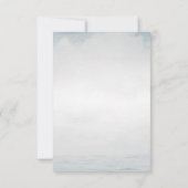 Watercolor Schelpen, Zee Bruiloft Uitnodiging (Achterkant)