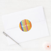 Watercolor Schilderen Kunst & Ambacht Feest Sticke Ronde Sticker (Envelop)