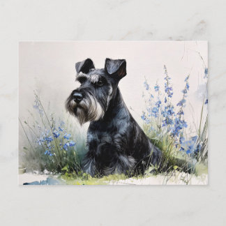 Watercolor Schnauzer Briefkaart
