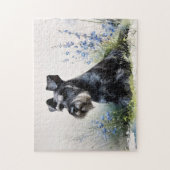 Watercolor Schnauzer Legpuzzel (Verticaal)