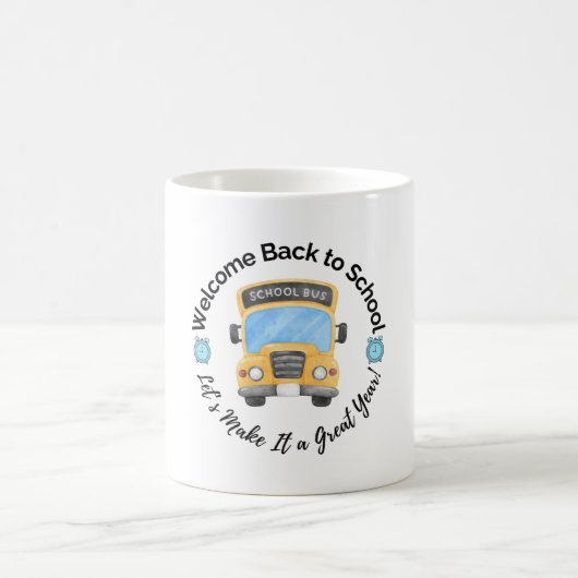 Watercolor School Bus Mug Koffiemok (Center)