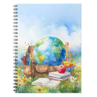Watercolor Schrijfblok Terug naar School Notitieboek