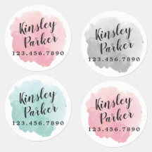 Watercolor Script Naam Strijkijzer