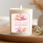 Watercolor Sea Salt & Orchid Candle Quote Sticker