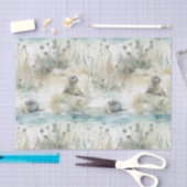 Watercolor Seals Coastal Tissuepapier (Craft)