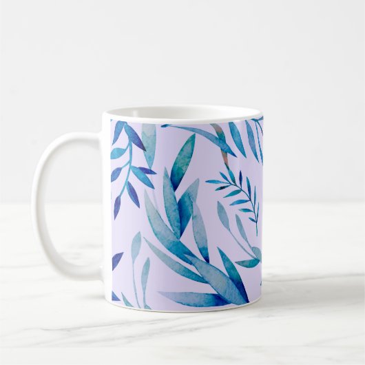 Watercolor seamless pattern. Botanical ornament. L Koffiemok (Links)