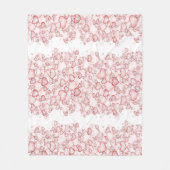 watercolor seamless pattern featuring numerous sof fleece deken (Voorkant)