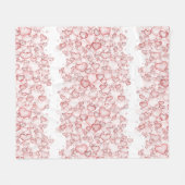 watercolor seamless pattern featuring numerous sof fleece deken (Voorkant (Horizontaal))