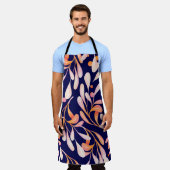 Watercolor seamless pattern. Rustic botanical dark Schort (Gedragen)