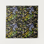 Watercolor seamless pattern with colorful leaves.  wandkleed (Voorkant (horizontaal))