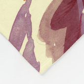 Watercolor Seamless Pattern with Contoured Element Fleece Deken (Hoek)