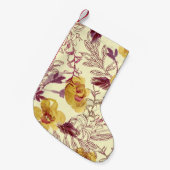 Watercolor Seamless Pattern with Contoured Element Kleine Kerstsok (Voorkant (Hangend))