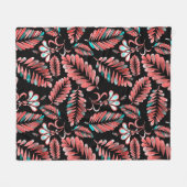 Watercolor seamless pattern with flower background fleece deken (Voorkant (Horizontaal))