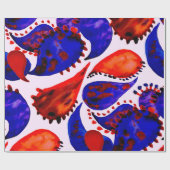 Watercolor seamless pattern with paisley. Abstract Cadeaupapier (Vlak)