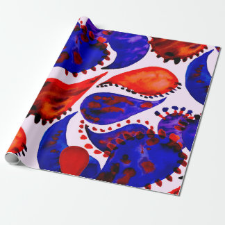 Watercolor seamless pattern with paisley. Abstract Cadeaupapier