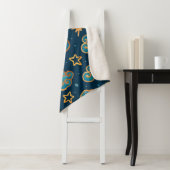 Watercolor seamless pattern with the moon, stars, sherpa deken (In situ)