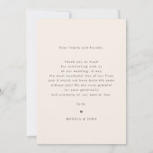 Watercolor Seashells Beach Destination Wedding Bedankkaart (Achterkant)