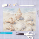 Watercolor Seashells Beach Scene Tissuepapier (Craft)