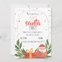 Watercolor Secret Santa Kerstfeest Kaart