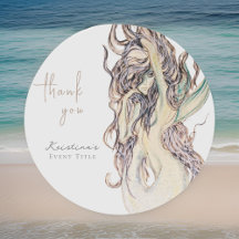 Watercolor Seksy Meermin Stijlvolle Bedankt