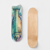 Watercolor Serie: Baars Persoonlijk Skateboard (Voorkant)