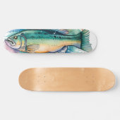 Watercolor Serie: Baars Persoonlijk Skateboard (Horizontaal)