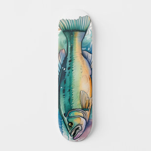 Watercolor Serie: Baars Persoonlijk Skateboard