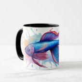 Watercolor Serie: Betta Vis Mok (Voorkant links)