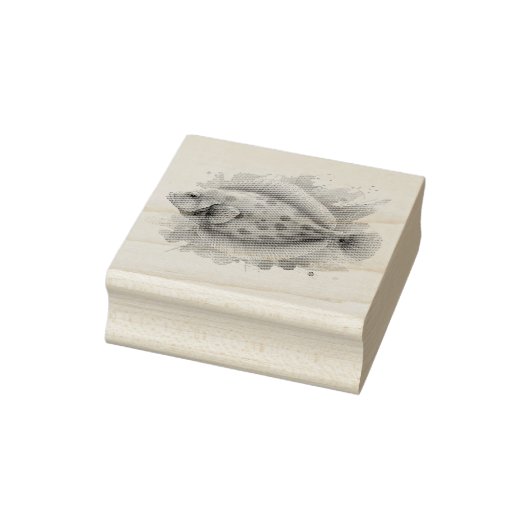 Watercolor Serie: Bot/Plaatvis Rubberstempel (Stempel)