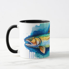 Watercolor Serie: Forel/Zalm Mok