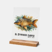 Watercolor Serie: Karper Acryl Bord (Hoek)