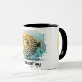 Watercolor Serie: Kogelvis Mok (Voorkant rechts)