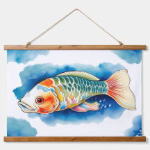 Watercolor Serie: Koi Vissen