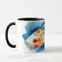 Watercolor Serie: Koi Vissen